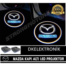 Dk Elektronik Mazda Araçlar Için Pilli Yapıştırmalı Kapı Altı Led Logo