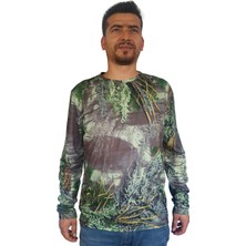 Antler 3D Adaçayı Desenli Micro Sweatshirt