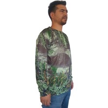 Antler 3D Adaçayı Desenli Micro Sweatshirt