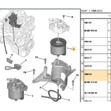 Psa Mazot Filtresi Dv6 (1.6 Hdi)(Euro5) 301 308 407 508 C4 C5 C-Elysee