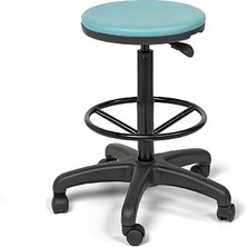 Dopa Amortisörlü Yüksek Hekim Taburesi Tekerlekli