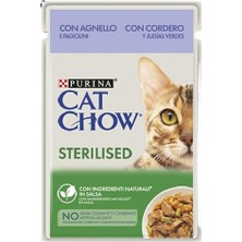 Cat Chow Sterilised Kuzu Etli Kısırlaştırılmış Konserve Kedi Maması 85 gr