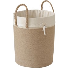 IKEA Çamaşır Sepeti, Jüt 40X50 cm Kulplu Çamaşır Sepeti