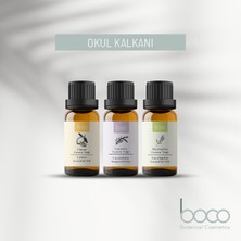 Boco Nature 3'lü Etki Avantajlı Okula Destek Koruma Kalkanı  Lavanta-Okaliptus-Limon Yağı Gücü (30 Ml)