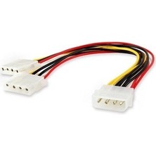 Prige 4 Pin Molex 2Lİ Power Çoklayıcı 2 Çıkış 1 Giriş Supply Kasa Power Kablosu