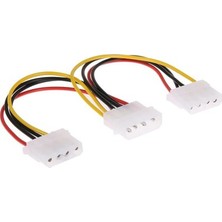 Prige 4 Pin Molex 2Lİ Power Çoklayıcı 2 Çıkış 1 Giriş Supply Kasa Power Kablosu