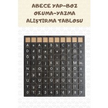 Saltan Art Abece Yap-Boz Okuma-Yazma Alıştırma Tablosu Matematiksel Işlemler Ahşap Puzzle