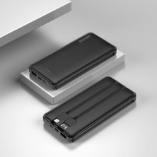 Shaza 10.000 Mah 4in1 Smart Chip Powerbank Siyah