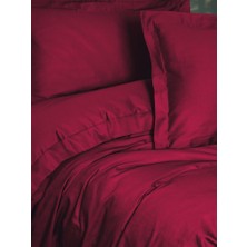 Cotton Box Elegant Bordo Çift Kişilik Saten Nevresim Takımı