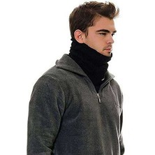 Polar Unisex İpli Bere ve Boyunluk Siyah