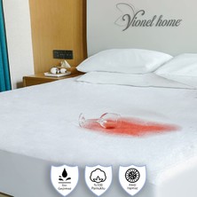 Vionel Home  Pamuk, Full Kenar Fitted Sıvı Geçirmez, Çift Kişilik Yatak Koruyucu Alez 160 x 200