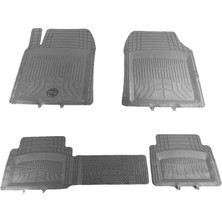 Drs Tuning Opel Corsa Uyumlu  3D Havuzlu Pufi Move Gri Paspas