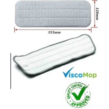 Viscomop Sprey Mop Yedek Bez 2'li Deerma ve Kiwi  Markalarına Uyumlu Mop Bezi