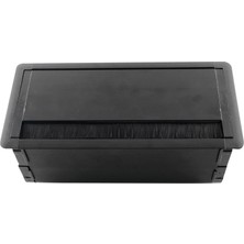 Masa Üstü Bas-Aç Fırçalı Alüminyum Priz Kutusu Boş Scs Pazar