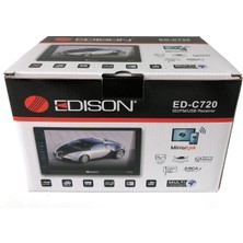 Edison ED-C720 Double Teyp 7 İNÇ/4*50W/BLUETOOTH USB Sd/ön ve Arka Kamera Desteği/ Rca Çıkış