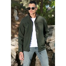 Buratti Su İtici Slim Fit Dik Yaka Softshell İnce Mont Erkek MONT 649003