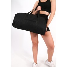 Moda West Günlük Kullanım El Kol Omuzda Taşınabilir Spor Seyahat Fitness Çantası Gym Bag Siyah