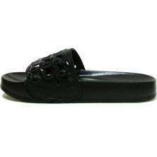 Pienn Siyah Taşlı Anatomik Comfort Terlik