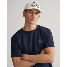 Gant Erkek Lacivert Regular Fit Bisiklet Yaka Logolu T-Shirt 2003184.433
