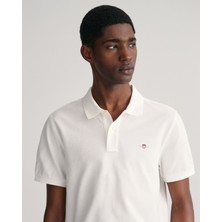 Gant Erkek Beyaz Regular Fit Logolu Polo 2210.110