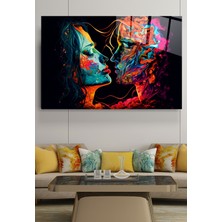 Hinora  Colourful Cam Tablo, Dekoratif Cam Tablo