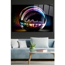 Hinora Şeffaf Gökyüzü Cam Tablo, Dekoratif Cam Tablo