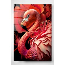 Hinora Flamingo Cam Tablo, Dekoratif Cam Tablo