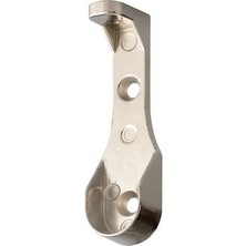 Anda Ayder Oval Boru Askı Flanşı Üstten Askılı Uzun Mat Krom