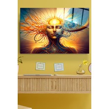 Hinora Yoga Cam Tablo, Dekoratif Cam Tablo