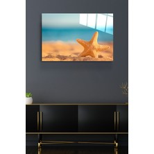 Hinora  Deniz Yıldızı Cam Tablo, Dekoratif Cam Tablo