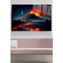 Hinora Yanardağ Patlaması Cam Tablo, Dekoratif Cam