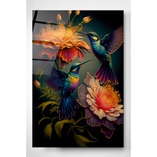 Hinora Sinek Kuşu Cam Tablo, Dekoratif Cam Tablo