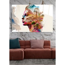 Hinora Ilüstrasyon Cam Tablo, Dekoratif Cam Tablo