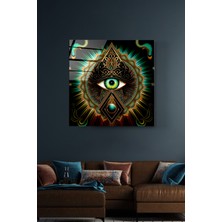 Hinora Green Eye Cam Tablo, Dekoratif Cam Tablo