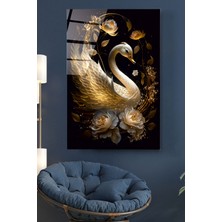 Hinora Kuğu Cam Tablo, Dekoratif Cam Tablo