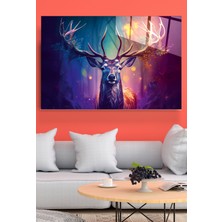 Hinora Geyik Cam Tablo, Dekoratif Cam Tablo