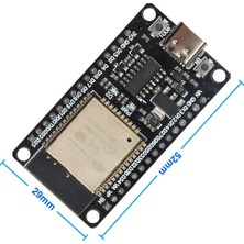 Alkatronik ESP32 Wifi ve Bluetooth Modül Geliştirme Kartı ESP32-WROOM-32 32 Bit 240MHZ 4 Mbyte Flash CH341 USB