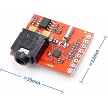 Alkatronik SI4703 Fm Stereo Radyo Alıcı Modülü I2C Dijital Programlanabilir Düşük Güç 76MHZ-108MHZ 3.5mm Ses S