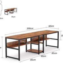 Zizuva Modern 2 Kişilik Çalışma Masası