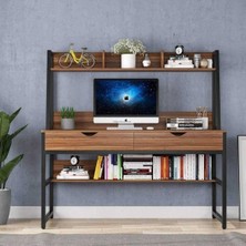 Zizuva Modern Tasarım Kitaplıklı Çalışma Masası