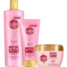 Elidor Collagen Blends Şampuan 350ML Saç Bakım Kremi 170ML Saç Bakım Maskesi 160ML Yoğun Nem Terapisi 3lü Set