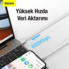 Baseus Süper Şarj 1 Metre USB To Iphone Şarj Kablo Iphone 11 12 13 14 Pro Max Şarj Kablosu