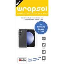 Wrapsol Samsung Galaxy S23 Fe Ön, Arka ve Yan 360 Derece Tam Kaplama Poliüretan Film