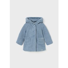 Mayoral 1-3 Yaş Kız Çocuk Kürklü Mont Mavi