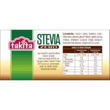 Takita Stevia Zero Kahverengi Küp Tatlandırıcı 225 gr x 3 Adet