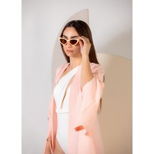 crave Oversize Pembe Uzun Kimono