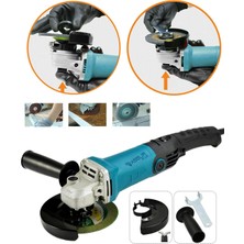 ASSUR PLUS 6 kademeli devir ayarlı avuç taşlama 125 mm uzun kuyruklu