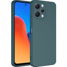 Smcase Xiaomi Redmi 12 Kılıf Mara Lansman Silikon Mat Soft Koyu Yeşil