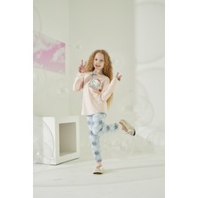 Kız Çocuk Uzun Kol Somon Pijama Takımı C8T5N9O1