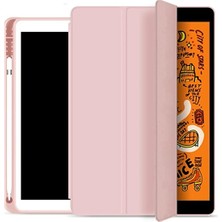 FUJİMAX Apple iPad Pro 11 2021 3.nesil M1 Çipli Kılıf Yatay Standlı Uyku Modlu Kalem Bölmeli Arkası Silikon Smart Kılıf (Model A2377,A2459/01)